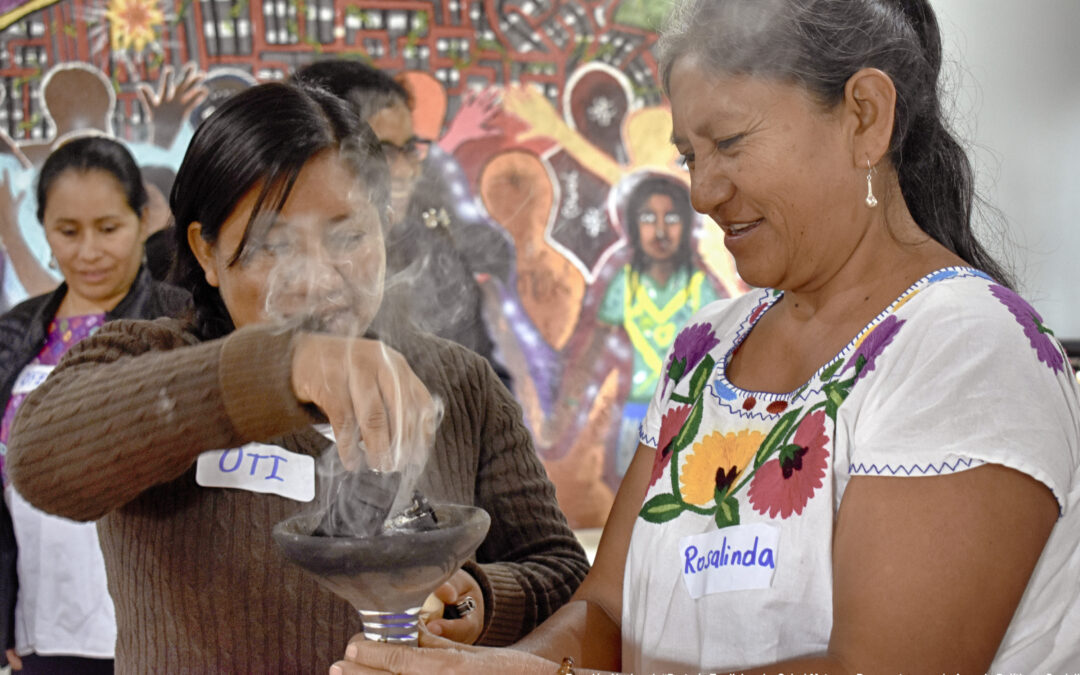 1ra Reunión de parteras y mujeres indígenas organizadas por la Defensa y Promoción de la Partería Tradicional. San Cristóbal de las Casas, Julio 2019.
